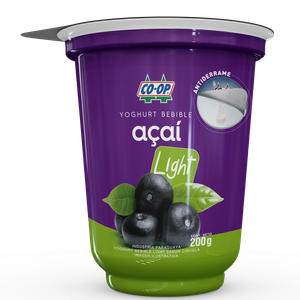Yoghurt bebible Light Açai pote 200g.