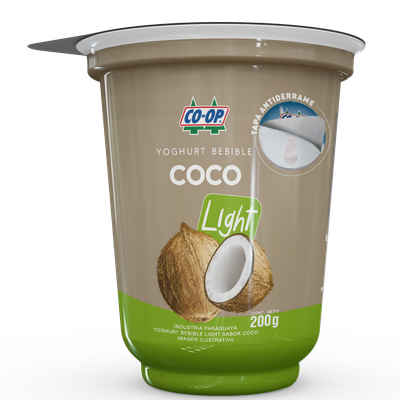 Yoghurt Bebible Light Coco pote 200g.
