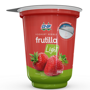 Yoghurt Bebible Light Frutilla pote 200g.