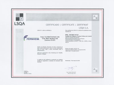 Certificado HACCP 2021