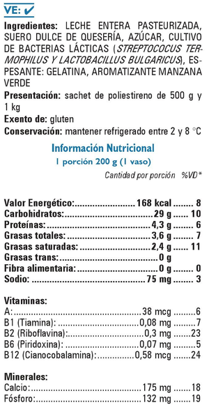 Tabla Tropicana Manzana Verde