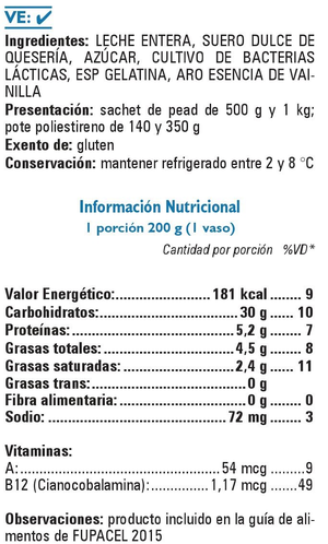 Tabla Tropicana Vainilla