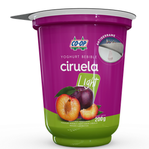 Yoghurt bebible Light ciruela pote 200g.