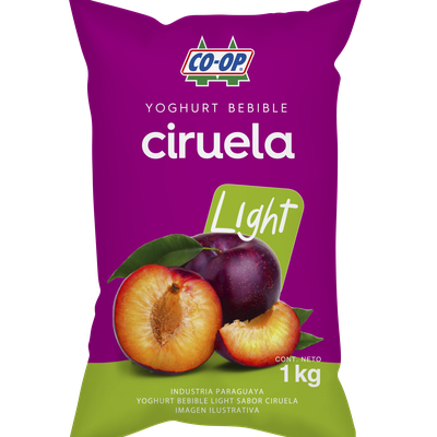 Yogurt bebible light ciruela de 1kg