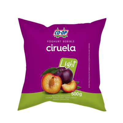 yogurt bebible light ciruela de 500g