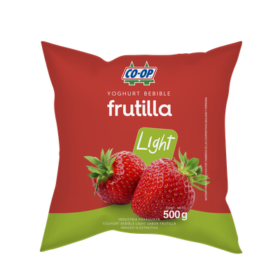 Yogurt bebible light frutilla de 500g